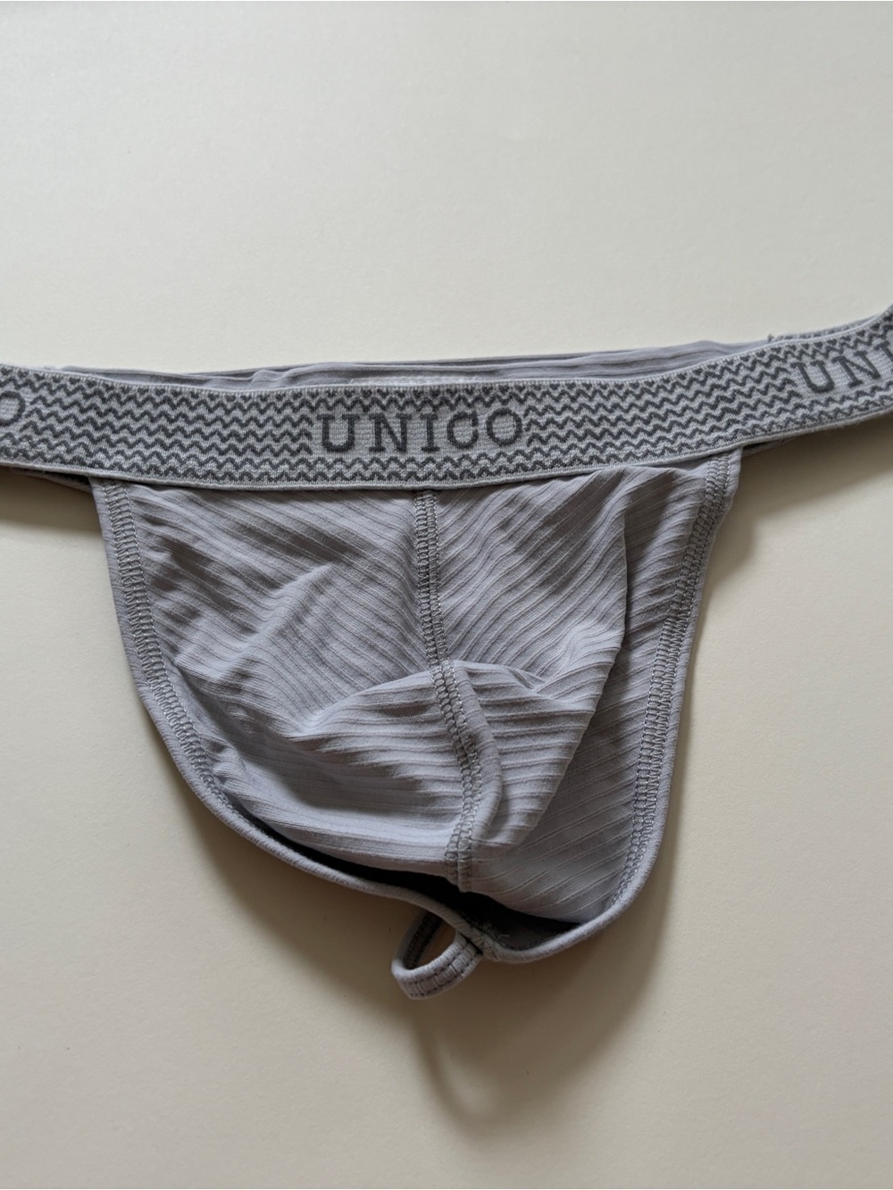 Men's Light Gray Support Brief Thong